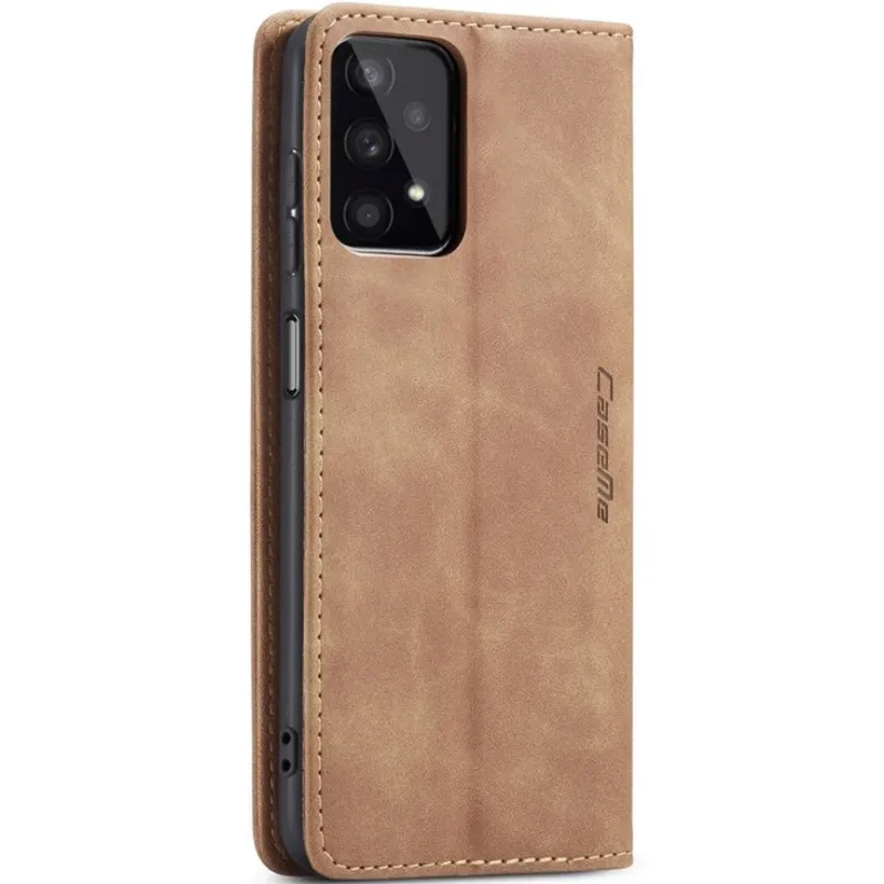 Шкіряний чохол-книжка CaseMe Velvet Nubuck для Samsung Galaxy A32 (A326B) 5G – Brown. Фото 4 з 6