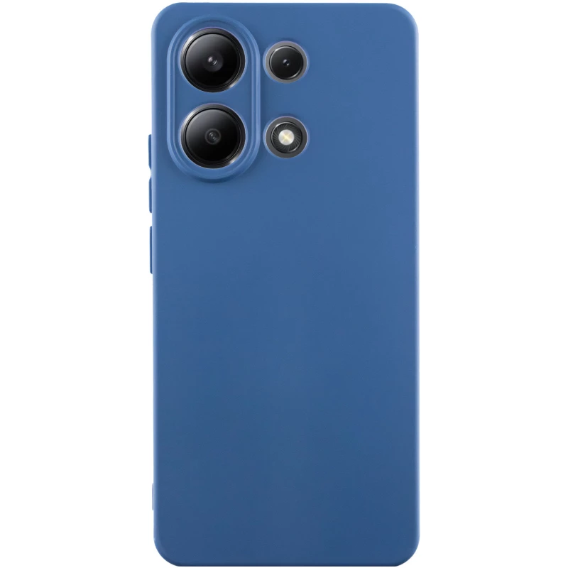 Чохол Silicone Case Lakshmi з закритою камерою на Xiaomi Redmi Note 13 4G – Синій / Navy Blue. Фото 1 з 8