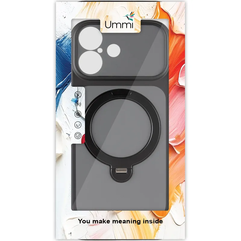 Чехол Ummi Full Camera with Magnetic Fit HQ Ring для Apple iPhone 16 – Black. Фото 4 из 10