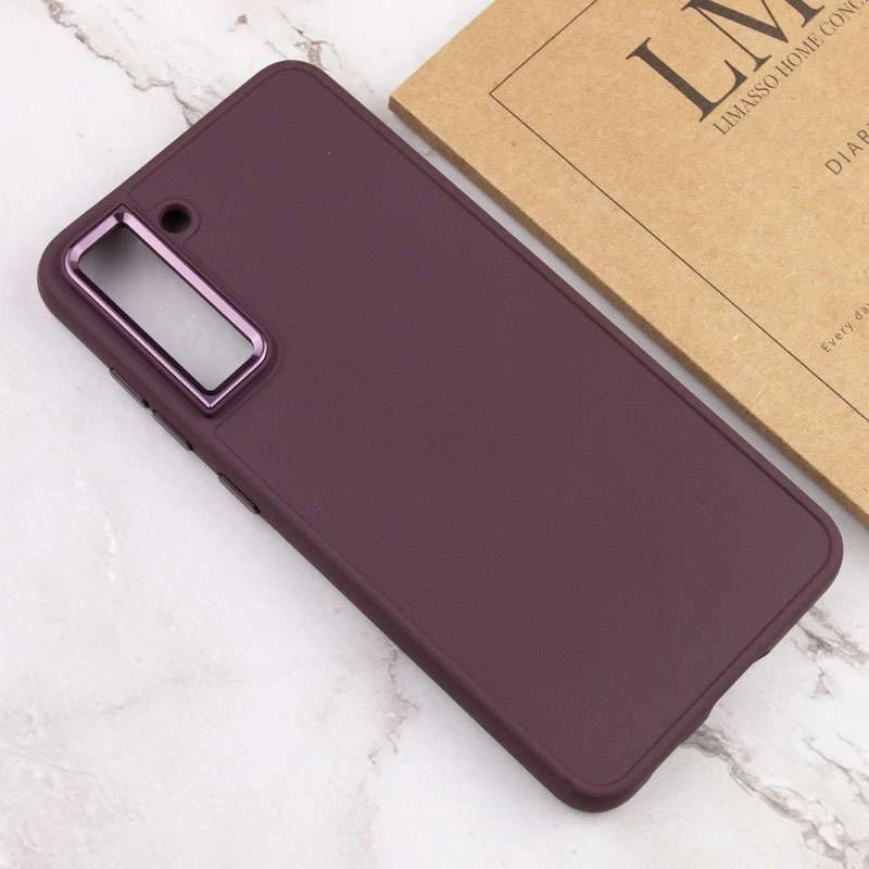 TPU чохол Bonbon з металевими кнопками на Samsung Galaxy S23+ – Бордовий / Plum. Фото 8 з 11