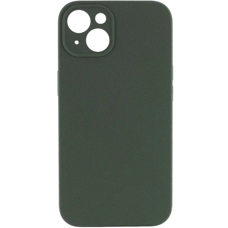

Чехол с защитой камеры Silicone Case Apple iPhone 13 (6.1") (Зеленый / Cyprus Green), Зелений / cyprus green