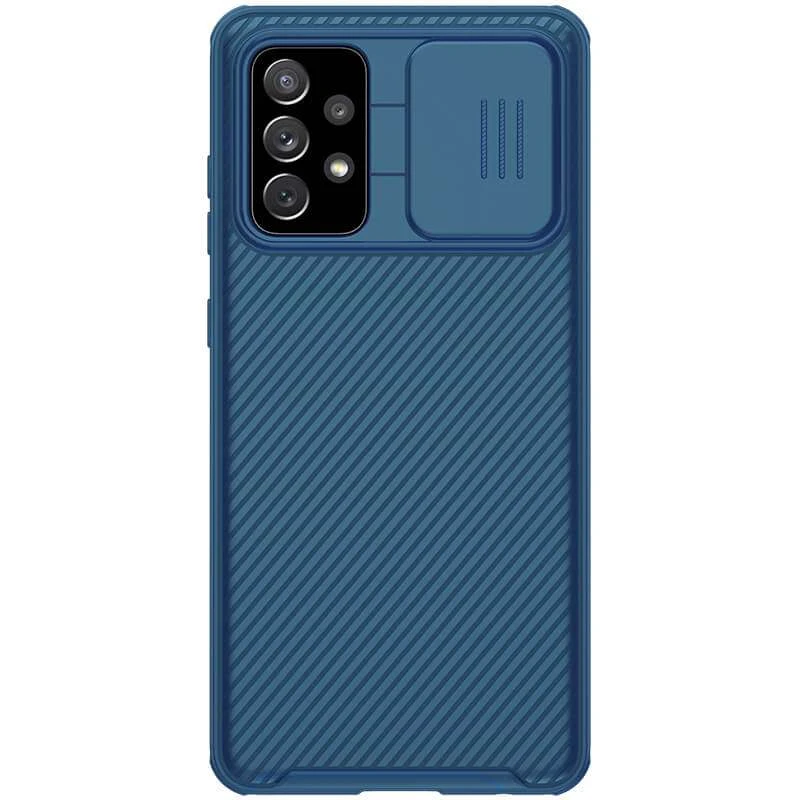 

Карбована накладка Nillkin зі шторкою для камери на Samsung Galaxy A72 4G / A72 5G (Синій / Blue)