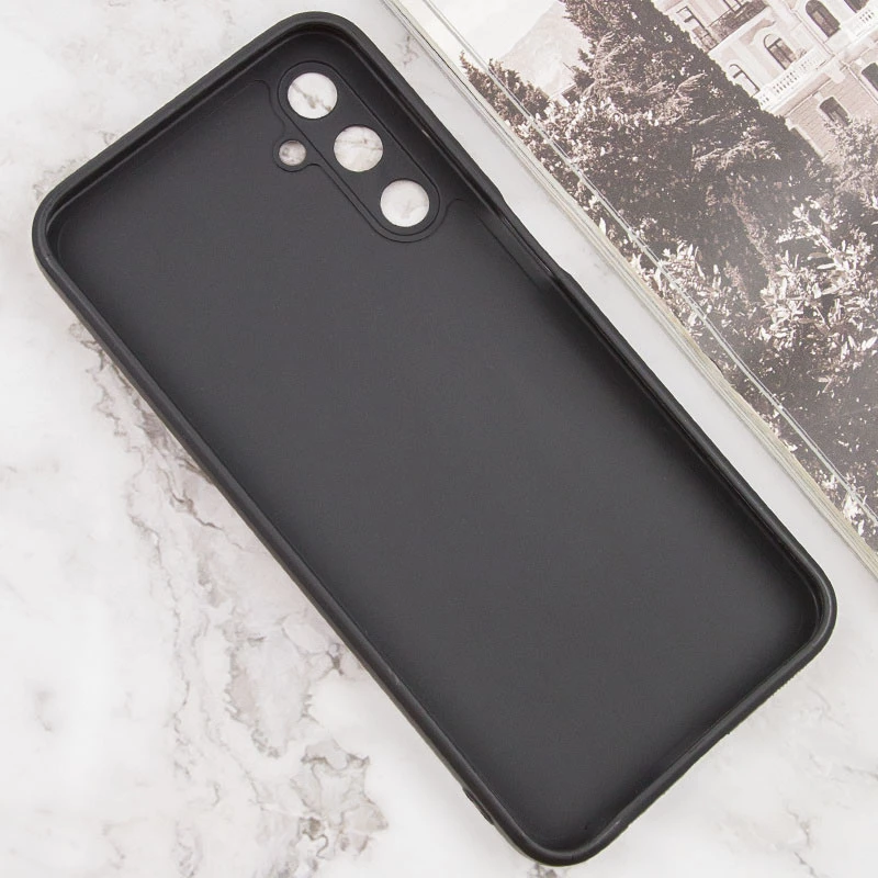 Кольоровий силіконовий чохол із захистом камери на Samsung Galaxy M54 5G – Чорний / Black. Фото 5 з 8