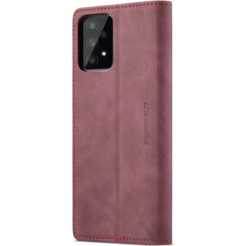 Шкіряний чохол-книжка CaseMe Velvet Nubuck для Samsung Galaxy A32 (A326B) 5G – Red. Фото 4 з 6