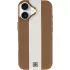 Кожаный чехол Rally with MagSafe для Apple iPhone 17 (6.3") – Beige / White. Фото 4 из 7