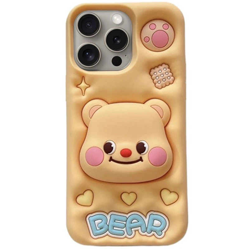 

Силіконовий чохол Funny 3D для Apple iPhone 15 Pro (6.1") (Little bear)