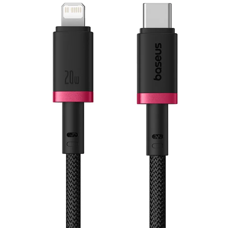 Дата кабель Baseus Dura Series Fast Charging Type-C to Lightning 20W (1m) (CB000123) – Red / Black. Фото 1 из 3