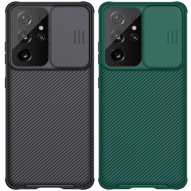 

Карбована накладка Nillkin зі шторкою для камери на Samsung Galaxy S21 Ultra