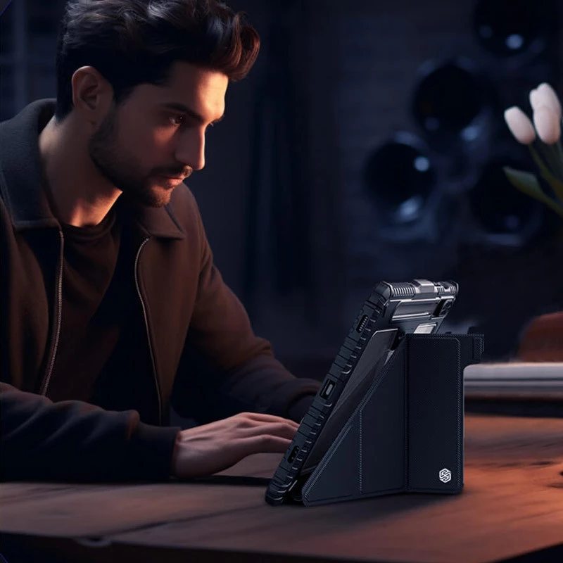 Чохол-книжка Nillkin Bumper Pro Multi-angle для Samsung Galaxy Tab S9 11'' – Black. Фото 6 з 6