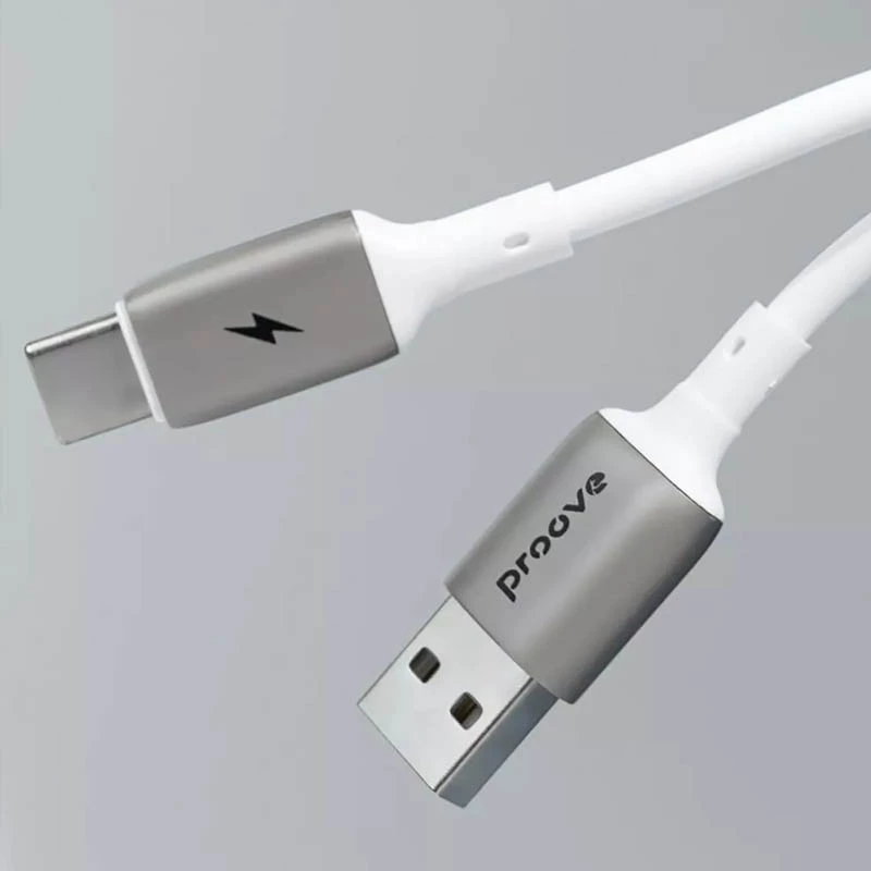 Дата кабель Proove Flex Metal Type-C to Lightning 27W (1m) – White. Фото 3 з 8