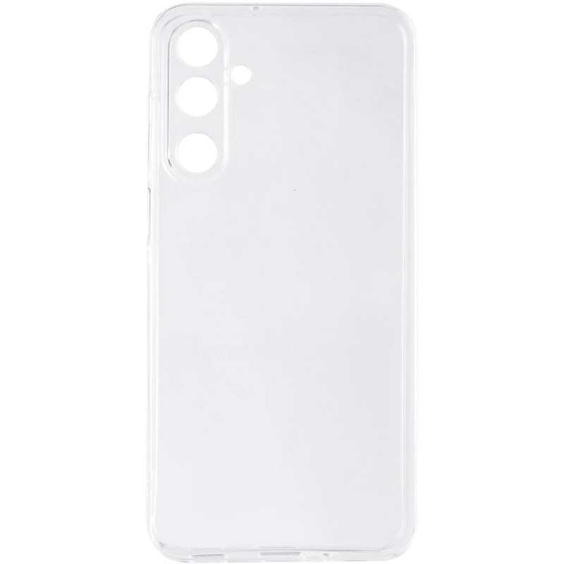 Ультратонкий силиконовый чехол 1,5 мм с защитой камеры для Samsung Galaxy M16 5G – Бесцветный (прозрачный). Фото 3 из 5