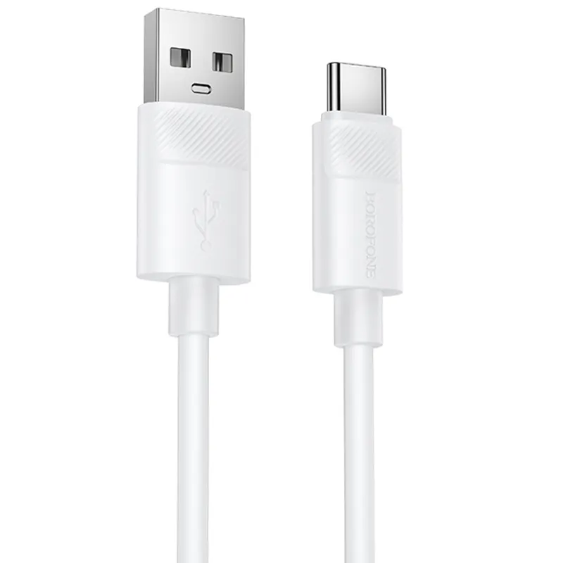 Дата кабель Borofone BX123 Leya USB to Type-C 36W (1m) – White. Фото 1 з 4