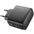 СЗУ Hoco CS63A Bright PD65W (1USB-A/1C) – Black. Фото 3 из 6