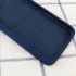 Чехол Silicone Case Square L с защитой камеры для Apple iPhone XS (5.8") – Синий / Deep navy. Фото 3 из 3