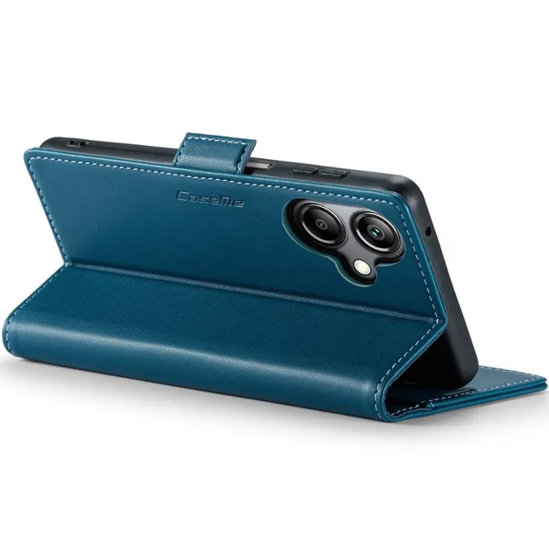 Шкіряний чохол-книжка CaseMe Nappa leather для Samsung Galaxy A08 – Blue. Фото 10 з 10