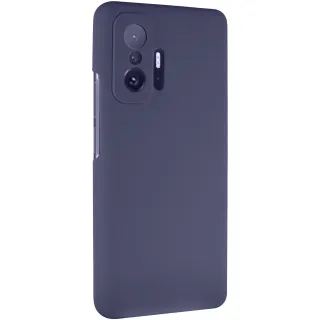 Чехол Silicone Case Lakshmi Premium з закритою камерою на Xiaomi 11T / 11T Pro — Серый / Dark Gray
