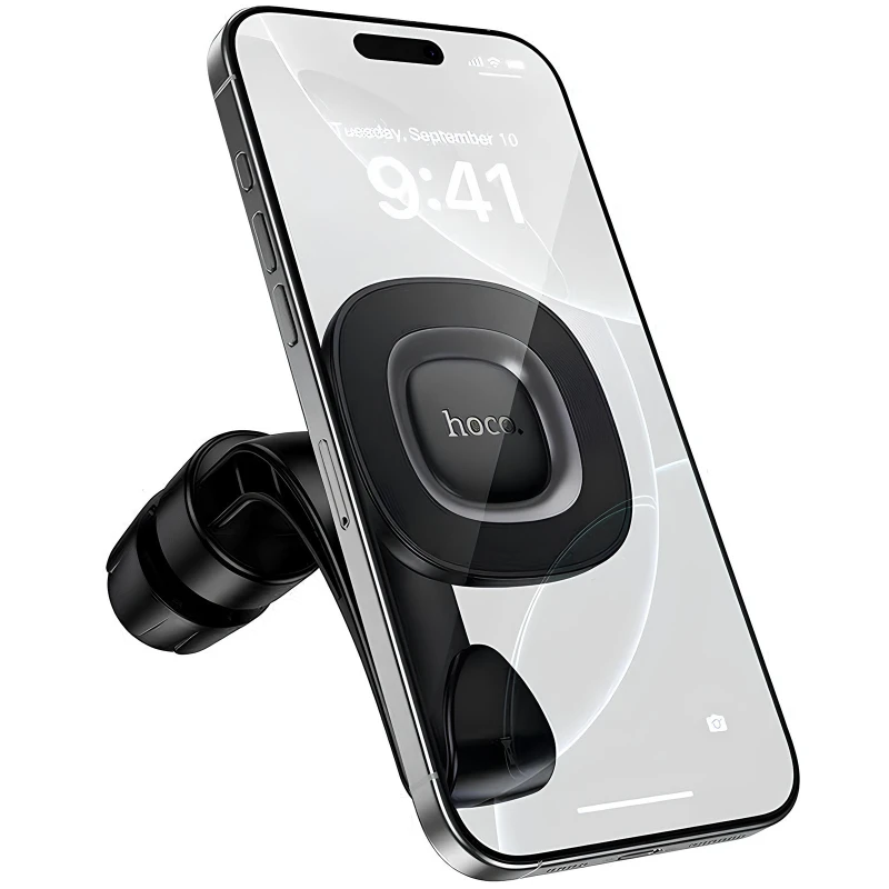 Автодержатель Hoco H99 Crown magnetic – Black metal gray. Фото 6 из 6