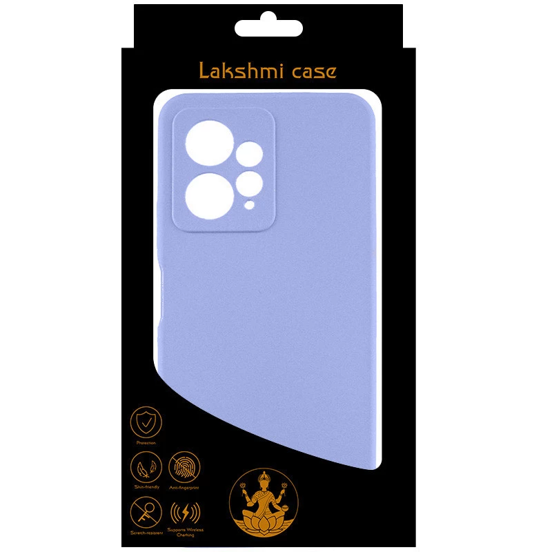 Чохол Silicone Case Lakshmi Premium L з закритою камерою на Xiaomi Redmi Note 12 4G – Бузковий / Dasheen. Фото 5 з 5