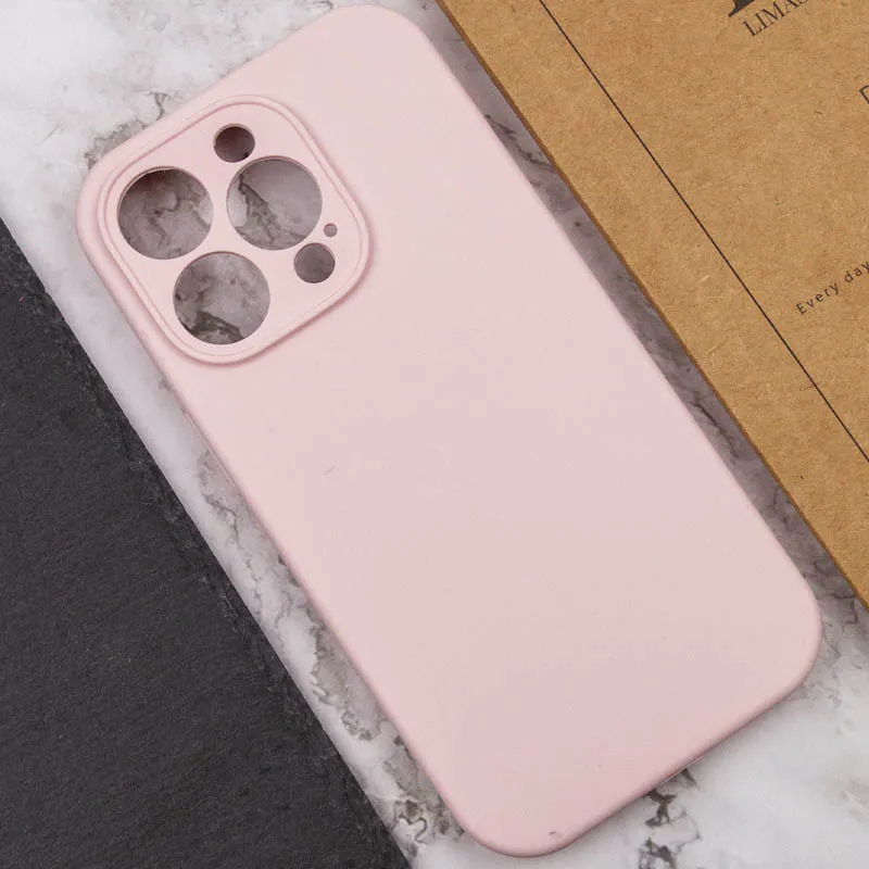 Чехол Silk Full Protective (AA) NO LOGO для Apple iPhone 16 Pro – Розовый / Chalk Pink. Фото 12 из 20