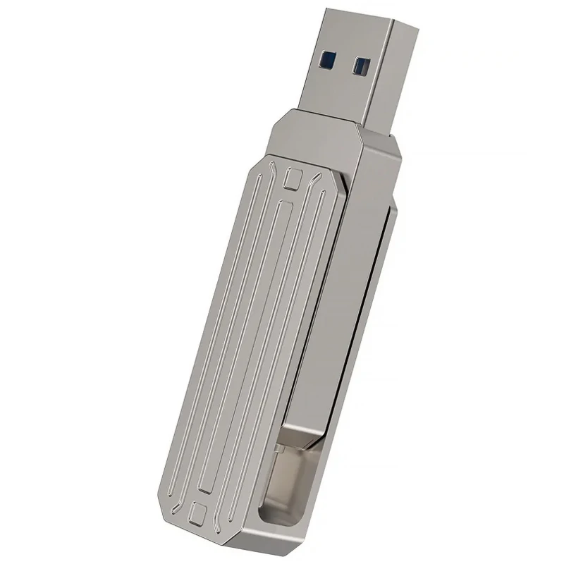 Флеш-накопитель WIWU WI-FD003 Infinite 2in1 Type-C USB 3.2 - 256GB – silver. Фото 1 из 5