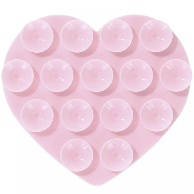 Держатель-присоска для телефона Double Side Silicone Heart – Pudra. Фото 1 из 2