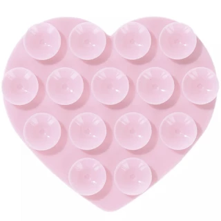 Держатель-присоска для телефона Double Side Silicone Heart фото 1 из 2