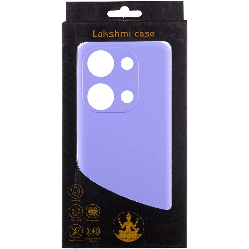 Чохол Silicone Case Lakshmi Premium L з закритою камерою на Xiaomi Redmi Note 13 Pro 4G – Бузковий / Dasheen. Фото 4 з 6
