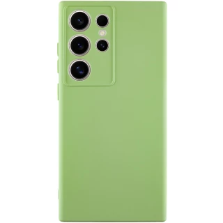 Чохол Silicone Case Lakshmi з закритою камерою на Samsung Galaxy S24 Ultra — Зелений / Pistachio