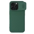 Пластиковая накладка Nillkin Pro со шторкой для камеры и магнитом для Apple iPhone 16 Pro – Deep Green. Фото 1 из 6