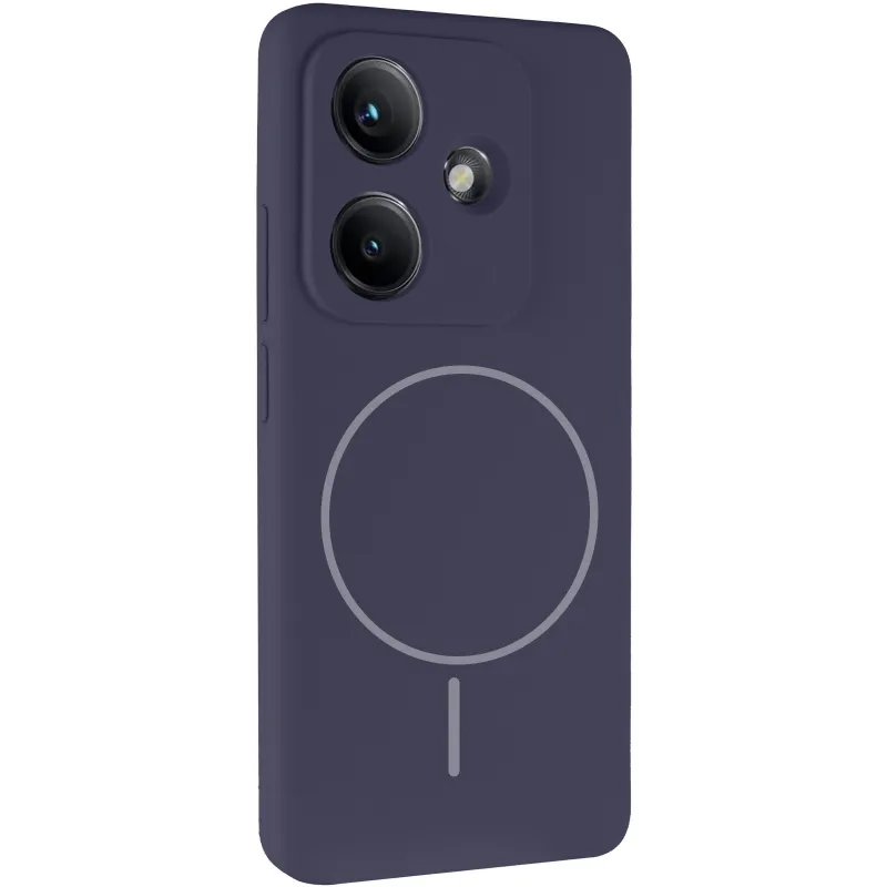 Чохол Silicone Cover Lakshmi Full Camera (AA) with Magnetic Fit для Xiaomi Redmi Note 17 – Темно-синій / Midnight blue. Фото 1 з 1