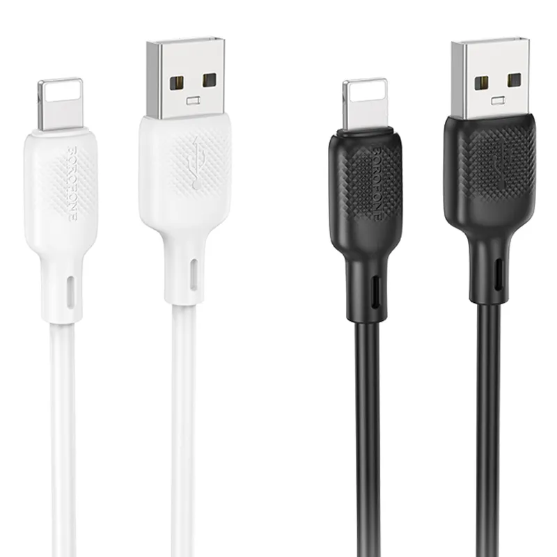 Дата кабель Borofone BX113 Lenny USB to Lightning 2.4A (1m) фото 1 з 1
