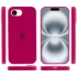 Чехол Silicone Case с закрытым низом для Apple iPhone 17e (6.1") – Красный / Rose Red. Фото 6 из 6