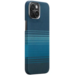 Чехол PC Carbon Protection Slim with MagSafe для Apple iPhone 15 (6.1") — Blue