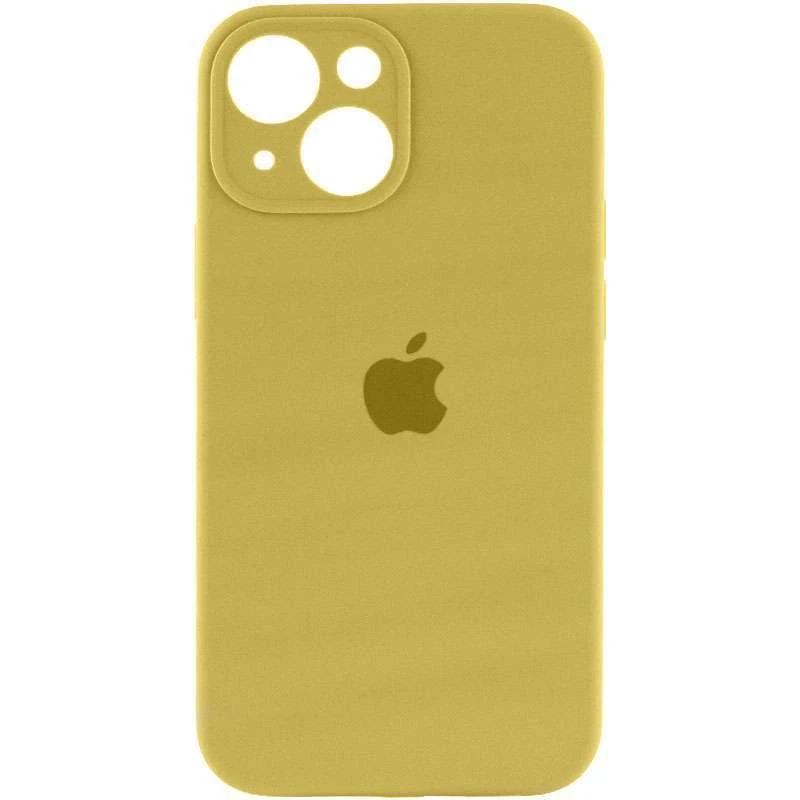 Чехол Silicone Case с защитой камеры для Apple iPhone 14 (6.1") – Желтый / Mellow Yellow. Фото 2 из 8