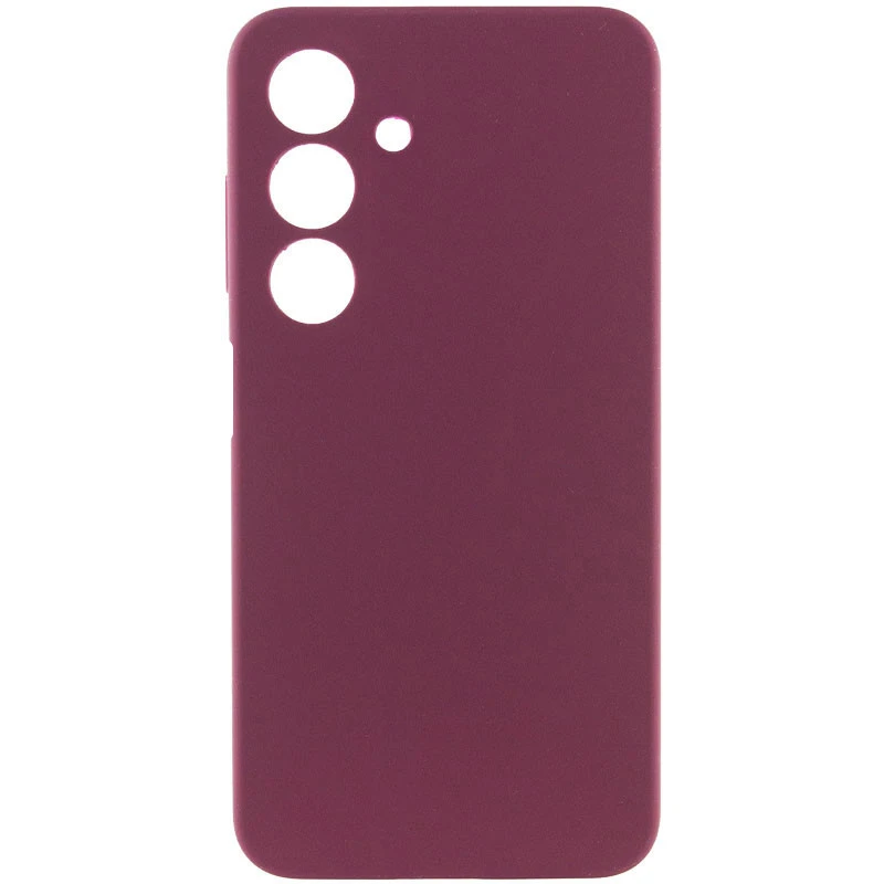 Чехол Silicone Case Lakshmi Premium з закритою камерою на Samsung Galaxy A17 4G/5G – Бордовый / Plum. Фото 1 из 6