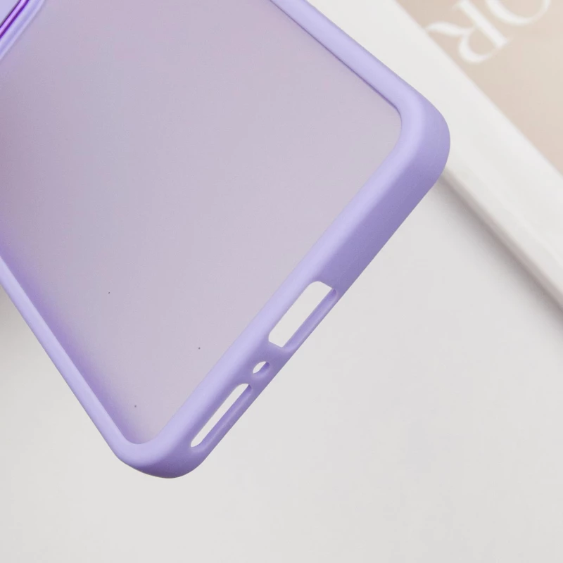 TPU+PC чохол Accent на Xiaomi Poco C75 – White / Purple. Фото 6 з 6