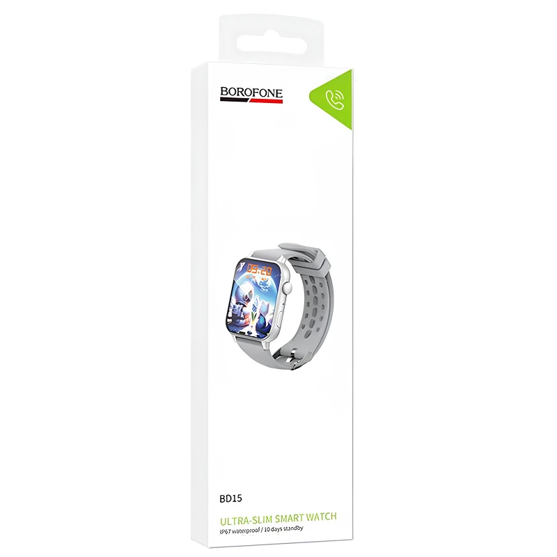 Смарт-годинник Borofone BD15 Smart sports watch (call version) – silver. Фото 3 з 3