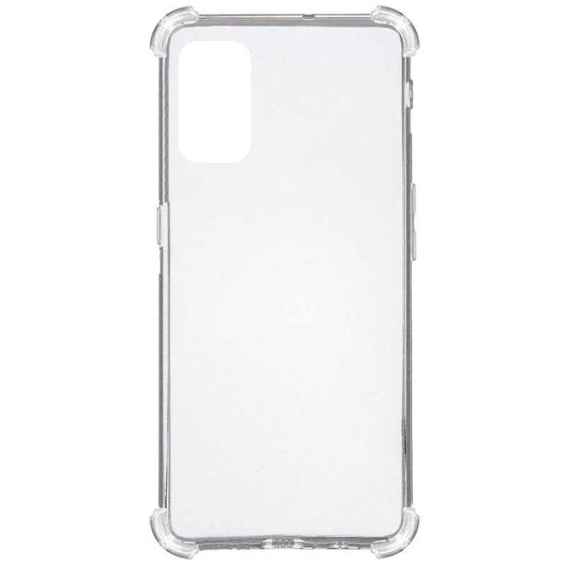 Ультратонкий силиконовый чехол GETMAN с крытыми бортами для Oppo A52 / A72 / A92 – Бесцветный (прозрачный). Фото 7 из 9