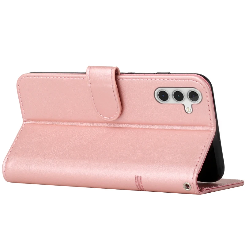 Кожаный чехол-книжка Jet Cover для Samsung Galaxy A36 5G – Rose Gold. Фото 4 из 4