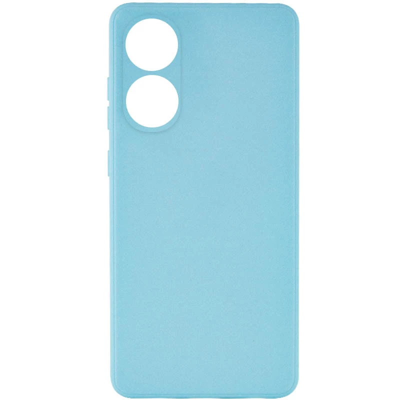 Цветной силиконовый чехол с защитой камеры для Oppo A98 – Бирюзовый / Turquoise. Фото 2 из 7