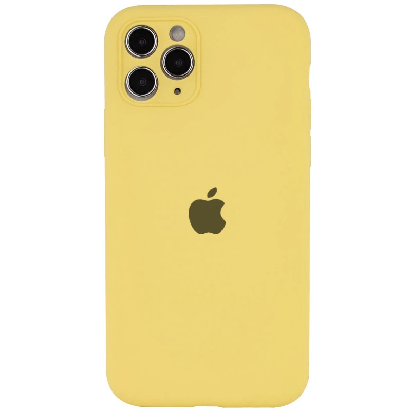 Чехол Silicone Case с защитой камеры для Apple iPhone 12 Pro (6.1") – Желтый / Yellow. Фото 2 из 2
