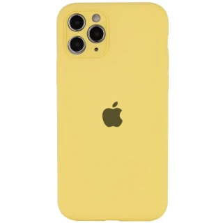 Чохол Silicone Case з захистом камери на Apple iPhone 12 Pro Max (6.7") — Жовтий / Yellow