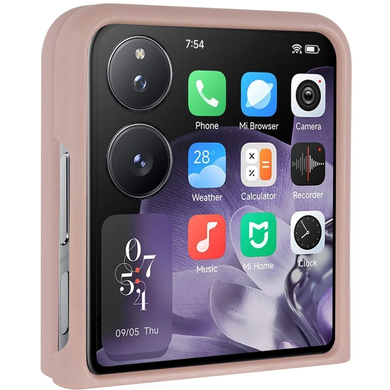 Чохол Foldables Silicone Cover Lakshmi (AAA) для Xiaomi Mix Flip – Рожевий / Pink Sand. Фото 3 з 8