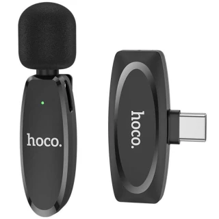 Петличний бездротовий мікрофон Hoco L15 Crystal Type-C фото 1 з 1