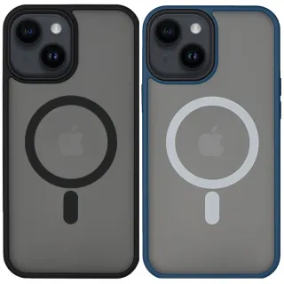TPU+PC чохол Metal Buttons with Magnetic Fit для Apple iPhone 14 (6.1") фото 1 з 2