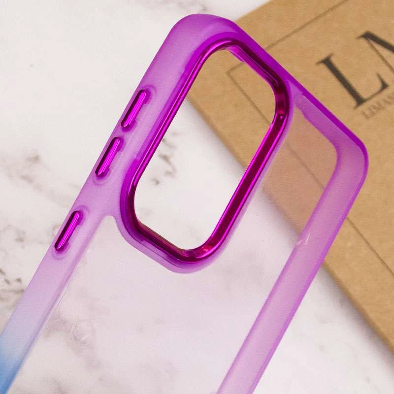 Силиконовый чехол фреш для Xiaomi Redmi Note 11 Pro 4G/5G – Синий / Фиолетовый. Фото 5 из 5