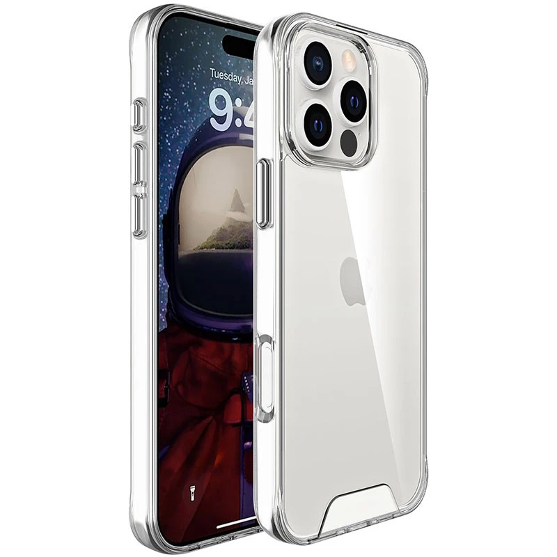 Силіконовий чохол Space Case на Apple iPhone 16 Pro Max – Прозорий. Фото 2 з 13