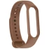 Силиконовый ремешок для Xiaomi Mi Band 7/6/5/4/3 – Коричневый / Brown. Фото 4 из 4