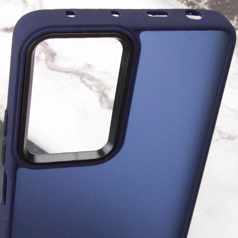 Чохол TPU+PC Lyon Frosted на Xiaomi Poco F5 / Note 12 Turbo – Синій / Navy Blue. Фото 6 з 7