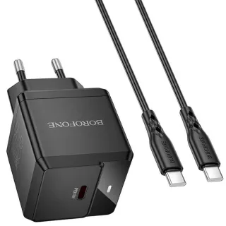 МЗП Borofone BN18 Intenso PD20W (1USB-C) + кабель Type-C to Type-C фото 1 з 1